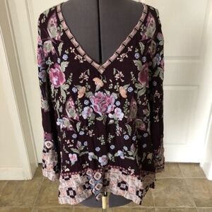 Johnny Was Floral Blouse
